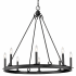 Z-Lite Barclay 8 Light 33" Wide Taper Candle Ring Chandelier Matte Black