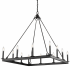 Z-Lite Barclay 12 Light 34" Wide Taper Candle Chandelier Matte Black