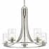 Z-Lite Beckett 5 Light 27" Wide Chandelier Brushed Nickel
