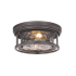 Z-Lite Clarion 2 Light 12" Wide Flush Mount Drum Ceiling Fixture Bronze