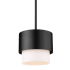 Z-Lite Counterpoint 8" Wide Mini Pendant Matte Black
