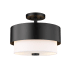 Z-Lite Counterpoint 2 Light 13" Wide Semi-Flush Ceiling Fixture Matte Black