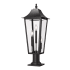 Z-Lite Gannon 3 Light 29" Tall Marine Grade Post Light Black