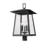 Z-Lite Rainer 5 Light 28" Tall Marine Grade Post Light Black