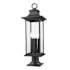 Z-Lite Tiberius 4 Light 28" Tall Post Light Black