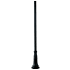 Z-Lite 96" Concrete Mounted Fluted Outdoor Post Black