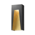Z-Lite Millenial 18" Tall LED Wall Sconce with Ribbed, Chiseled or Seedy Glass - 3000K Black / Gold / Chiseled Glass