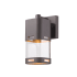 Z-Lite Lestat 9" Tall LED Wall Sconce with Clear Cylinder Glass - 2700K Deep Bronze