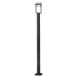 Z-Lite Luttrel 118" Tall LED Outdoor Post Light with Square Post Black