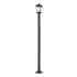 Z-Lite Beacon 2 Light 105" Tall Outdoor Single Head Post Light Black