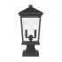 Z-Lite Beacon 2 Light 23" Tall Outdoor Pier Mount Post Light Oil Rubbed Bronze