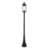 Z-Lite Roundhouse 113" Tall Outdoor Single Head Post Light Black