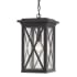 Z-Lite Brookside 10" Wide Outdoor Mini Pendant Black