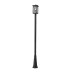 Z-Lite Brookside 114" Tall Outdoor Single Head Post Light Black