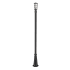 Z-Lite Helix 109" Tall Outdoor Single Head Post Light Black