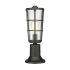Z-Lite Helix 17" Tall Outdoor Pier Mount Post Light Black