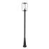 Z-Lite Sheridan 117" Tall Outdoor Single Head Post Light Black