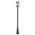 Z-Lite Nuri 112" Tall Outdoor Single Head Post Light Black