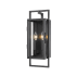 Z-Lite Lucian 2 Light 19" Tall Outdoor Wall Sconce Black