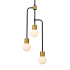 Z-Lite Neutra 3 Light 12" Wide Chandelier Matte Black / Foundry Brass
