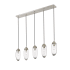 Z-Lite Arden 5 Light 42" Wide Suspension Linear Pendant Brushed Nickel