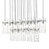 Z-Lite Fontaine 17 Light 44" Wide Linear Chandelier Brushed Nickel