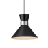Z-Lite Soriano 13" Wide Pendant Matte Black / Brushed Nickel