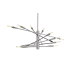 Z-Lite Ascension 16 Light 32" Wide Abstract Chandelier Chrome