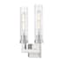 Z-Lite Beau 2 Light 17" Tall Bathroom Sconce Brushed Nickel