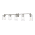 Z-Lite Thayer 5 Light 39" Wide Vanity Light Brushed Nickel