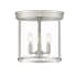 Z-Lite Thayer 3 Light 13" Wide Flush Mount Ceiling Fixture Brushed Nickel