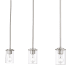 Z-Lite Thayer 3 Light 34" Wide Linear Pendant Brushed Nickel