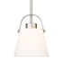 Z-Lite Z-Studio Linen Pendant 8" Wide Mini Pendant Brushed Nickel