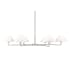 Z-Lite Leila 6 Light 63" Wide Chandelier Brushed Nickel