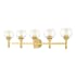 Z-Lite Sutton 5 Light 40" Wide Vanity Light Brushed Gold