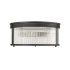 Z-Lite Carnaby 4 Light 18" Wide Flush Mount Drum Ceiling Fixture Matte Black