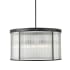 Z-Lite Carnaby 9 Light 33" Wide Drum Chandelier Matte Black