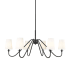 Z-Lite Gianna 6 Light 47" Wide Chandelier Matte Black