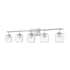 Z-Lite Landon 5 Light 42" Wide Vanity Light Brushed Nickel