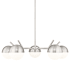 Z-Lite Realm Sphere 5 Light 32" Wide Chandelier Brushed Nickel