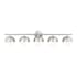 Z-Lite Realm Sphere 5 Light 40" Wide Vanity Light Brushed Nickel