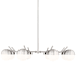 Z-Lite Realm Sphere 8 Light 44" Wide Chandelier Brushed Nickel