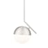 Z-Lite Realm Sphere 11" Wide Pendant Brushed Nickel