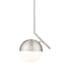 Z-Lite Realm Sphere 9" Wide Mini Pendant Brushed Nickel