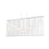 Z-Lite Contour 7 Light 8" Wide Abstract Linear Chandelier White