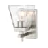 Z-Lite Lauren 9" Tall Wall Sconce Brushed Nickel