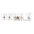 Z-Lite Lauren 5 Light 39" Wide Vanity Light Brushed Nickel