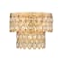 Z-Lite Dealey 5 Light 15" Wide Flush Mount Waterfall Ceiling Fixture Heirloom Brass