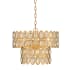 Z-Lite Dealey 5 Light 16" Wide Crystal Pendant Heirloom Brass