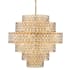 Z-Lite Dealey 17 Light 33" Wide Crystal Waterfall Chandelier Heirloom Brass